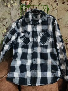 Men Branded Checkered Shirt