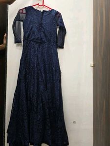 Ethnic Royal Blue Gown