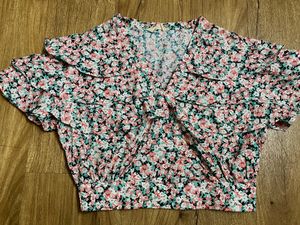 Y2K Floral Crop Top