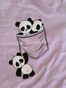Cute Panda Pocket Tee