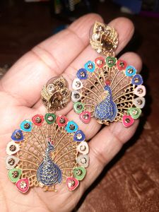 New Peacock Earrings 🦚 🦚
