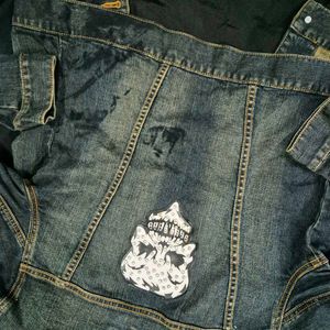 SunSist denim jacket/goth/y2k