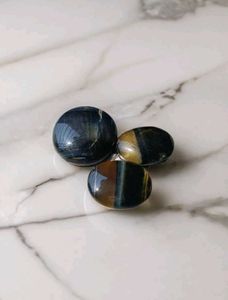 Blue Tigers Eye Flat Oval Crystal