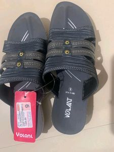 Dark Grey Chappal For Ladies