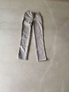 Boys Beige Elastic Waist Casual Chino Pants
