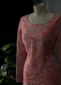 Pink Aline Printed Kurtha