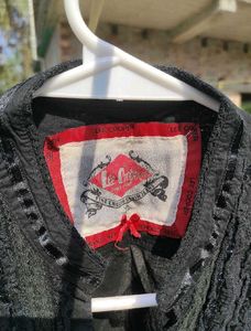 Lee Cooper Black Ruffle Shirt