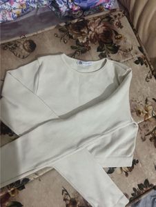 Set of 2 cropped Zara Knit Top