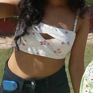 H&amp;M Cute Floral Tube Top