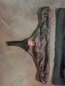 Black Sports Bra &amp; Thong Set