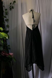 Black Halter Beach  Dress