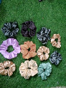 Handmade Scrunchies With Different Colours 150 Coins Each