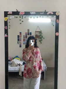 short floral kurti