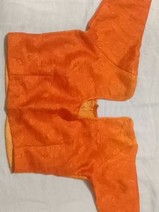 Running Orange Blouse
