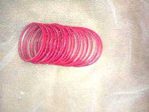 Pink velvet Bangles