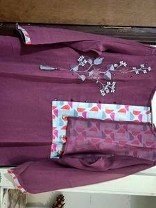 mauve colour xxl size kurti
