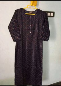 New Blue Colour Straight Kurta