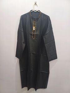 Kurta Chudidar Set (Black)