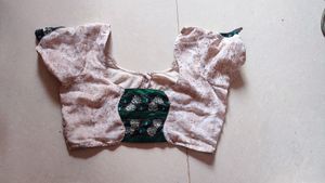 New White Saree With Blouse