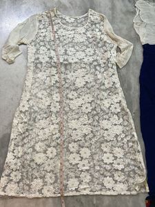 Elegant erode, net Kurta with georgette inner