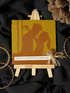 Hand-Painted Silhouette Canvas