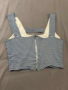 Curated Stripped BlueWhite Top