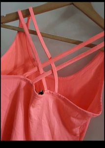Neon Pink Strappy Tank