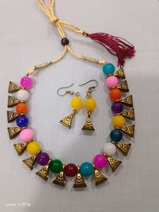 Necklace Set With Earrings