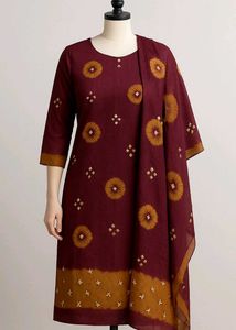 Bandhani Unstitched Kurta Set
