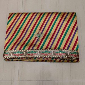 Elegant Striped Saree