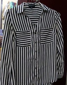 My Michelle button down Black &amp; White Shirt