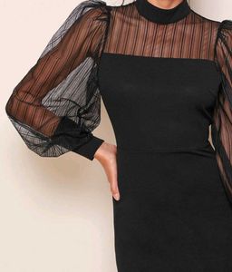 Elegant Black Midi Dress