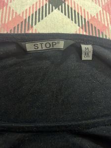 Cold Shoulder Top - Black