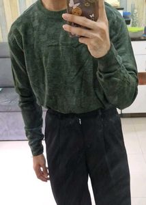 Green Knit Pullover