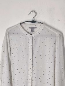 H&amp;M Hearts Pattern Full Sleeve Shirt