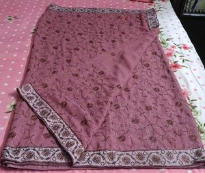 Elegant Embroidered Saree