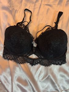 Black Lace Bra