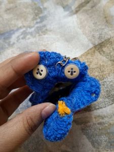Woolen Owl Keyring With Pouch