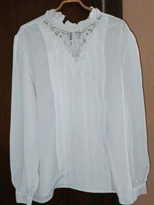 Vintage White Lace Blouse