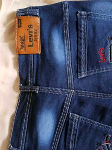 Unisex Dark Wash Denim Jeans