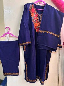 Elegant Embroidered kashmari Kurta Set