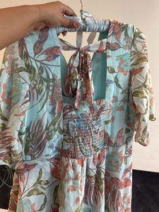 Floral Ruffle Midi Dress