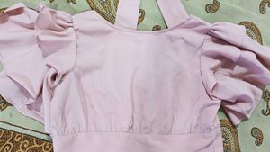 Nude Crop Top