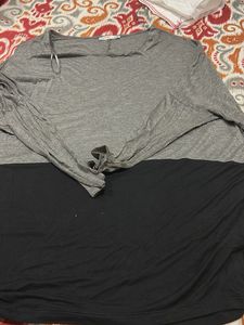 Two-Tone Long Sleeve Top