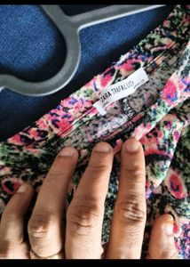 Og Zara floral glittery dress