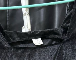 Black Velvet Mini Dress