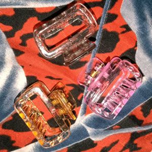 Mini Claw Clip Set(Combo Of 3 Clutchers)