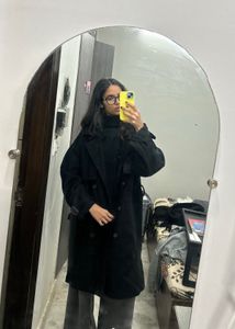 Stylish Black Trench Coat