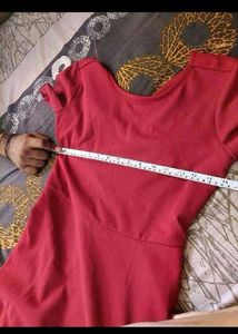 Red Fit &amp; Flare Dress