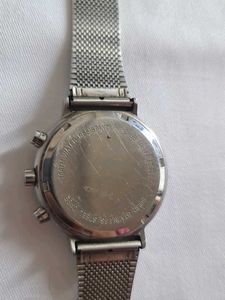 Classic Silver Chronograph Watch [ Antique]